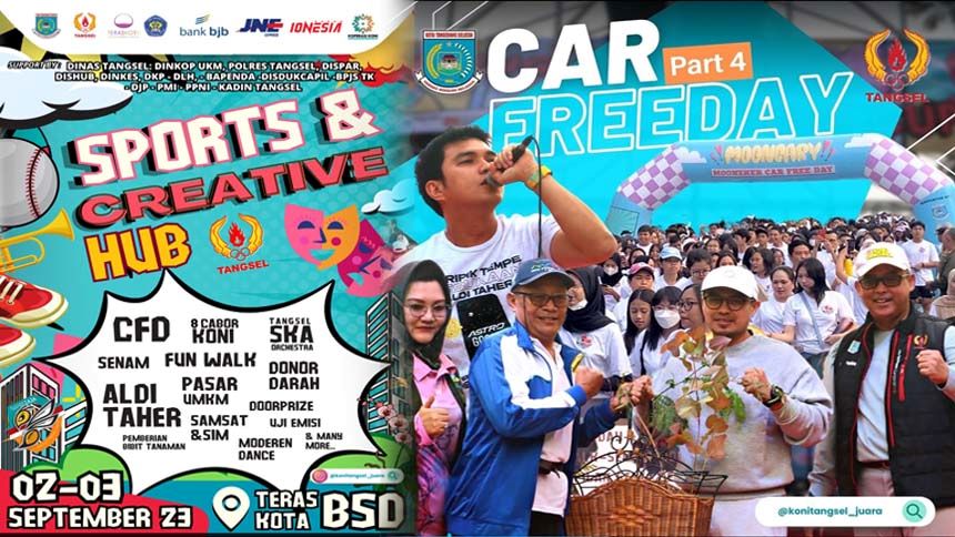 Highlight Car Free Day (CFD) di Teras Kota BSD