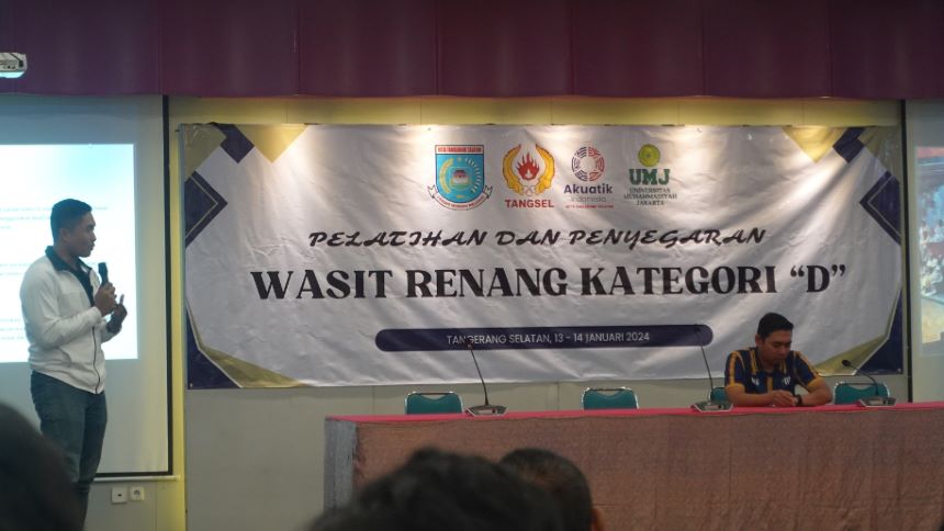 UMJ Sebagai Tuan Rumah Pelatihan dan Penyegaran Wasit Renang Kategori D